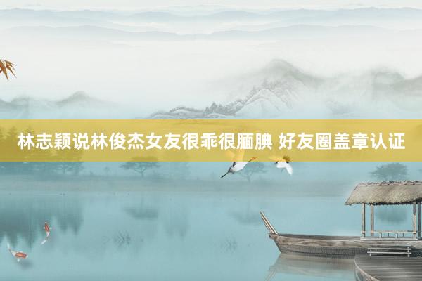 林志颖说林俊杰女友很乖很腼腆 好友圈盖章认证